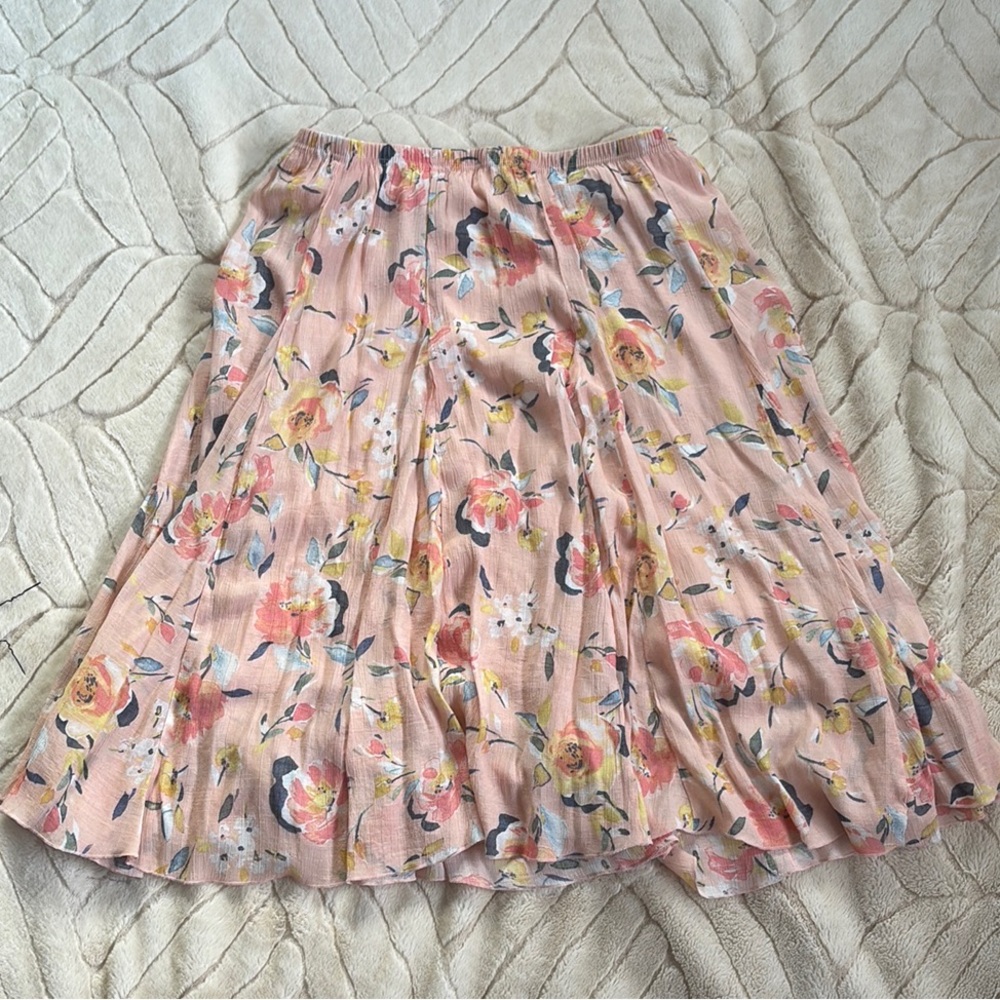 Zac & Rachel Pink Pleated Skater Mini Skirt